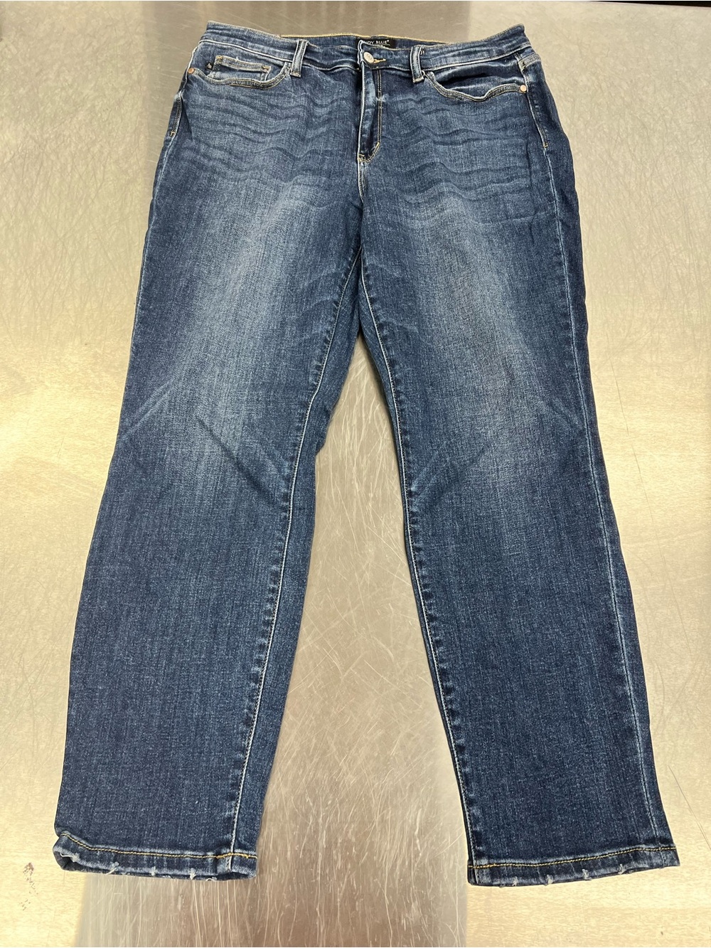 Judy Blue Dark Blue Straight-Leg Women's Jeans